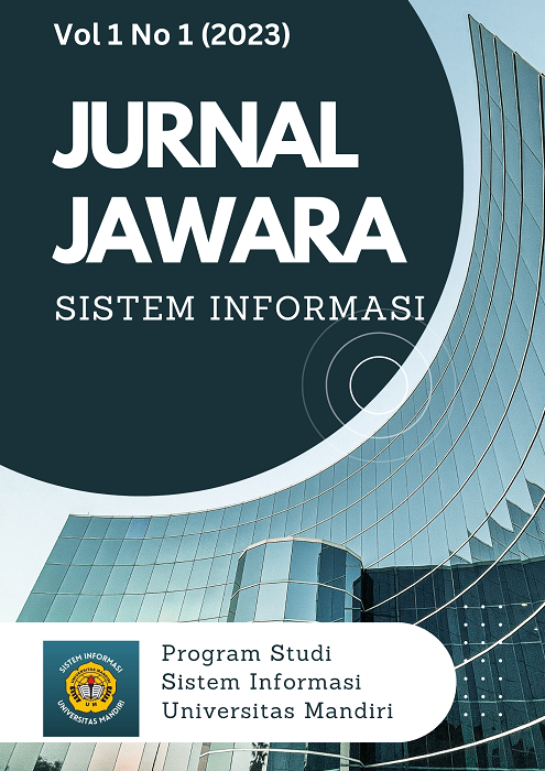 					Lihat Vol 1 No 1 (2023): Jurnal Jawara Sistem Informasi
				